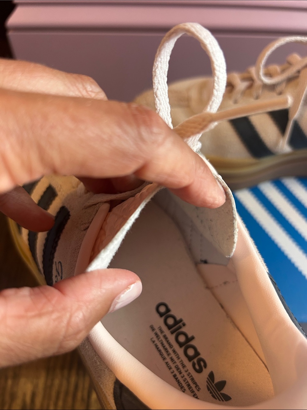 Adidas Light Pink Gazelle Bold Sneakers - Picture 4 of 6
